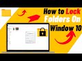 How To Lock Folder With Password In Laptop - IN 1 MINUTE