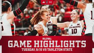 Texas Tech Volleyball vs. Tarleton State: Highlights | September 15, 2026