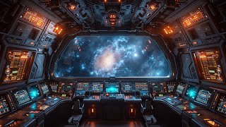 GALACTIC Mountain Outpost | Futuristic Sci-Fi Ambience for Study 4K