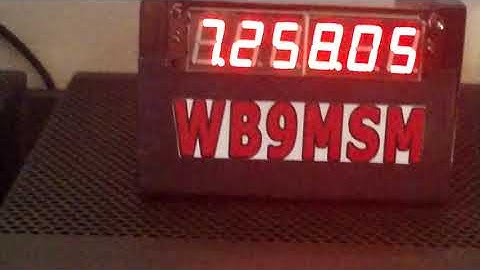 SWAN 700CX With Homebrew PLJ-6LED Ham Radio Frequency Counter Display - WB9MSM