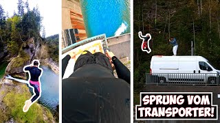 Erster Sprung Vom Transporter Neue 20 Meter Absprungstelle An Den Buchenegger Wasserfällen