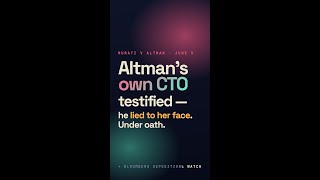 Sam Altman's own former CTO just testified under oath — he lied to her face.