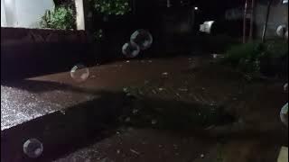 Suasana di kampung halaman malam hari