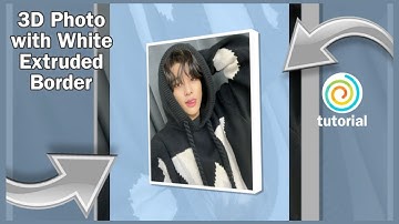 3D Photo with White Extruded Border Funimate Tutorial | KLNOUXV