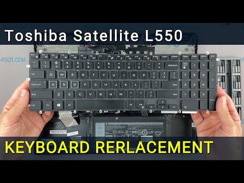 Toshiba Satellite L550 Disassembly And Replace Keyboard, как разобрать и поменять клавиатуру