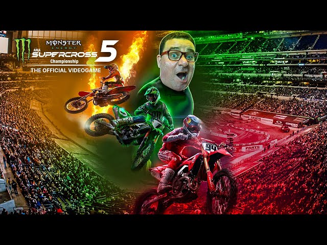 SAIU NOVO JOGO DE MOTOCROSS  MONSTER ENERGY SUPERCROSS 5 