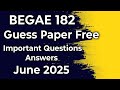 BEGAE 182 Communication Skill Part 2 | Report Writing, Letter, Dialogue | IGNOU Exam 2025