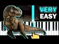 JURASSIC PARK - Main Theme - VERY EASY Piano tutorial