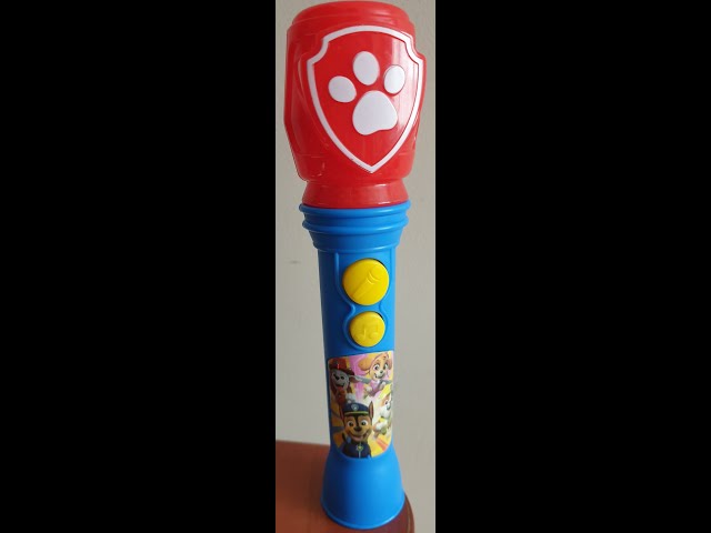Mini Haut-Parleur Karaoké Paw Patrol LED Bluetooth Avec Micro - Bleu