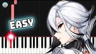 Genshin Impact Demo - "Arlecchino: Lullaby" - EASY Piano Tutorial & Sheet Music