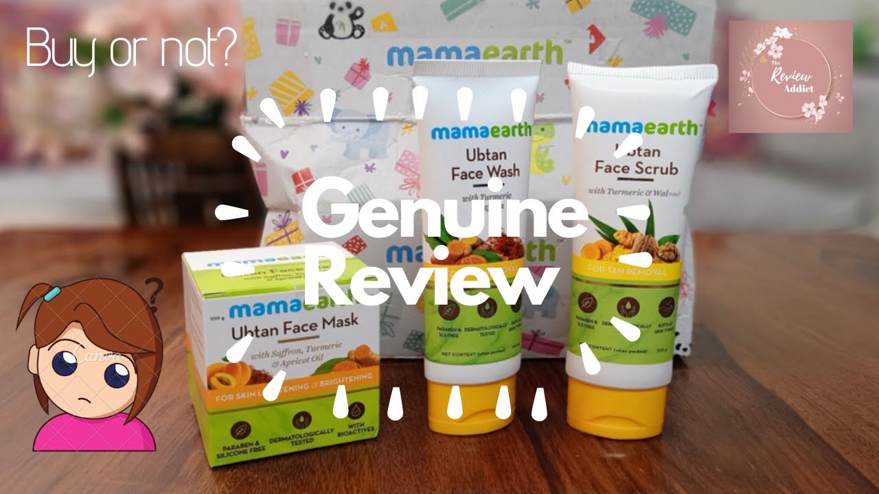 Mamaearth Ubtan face wash, scrub and mask complete range review The