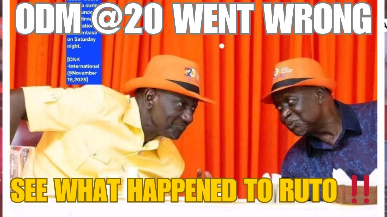 ODM@20 left Ruto shocked ‼️Will Ruto make it in 2027‼️See what happened ...