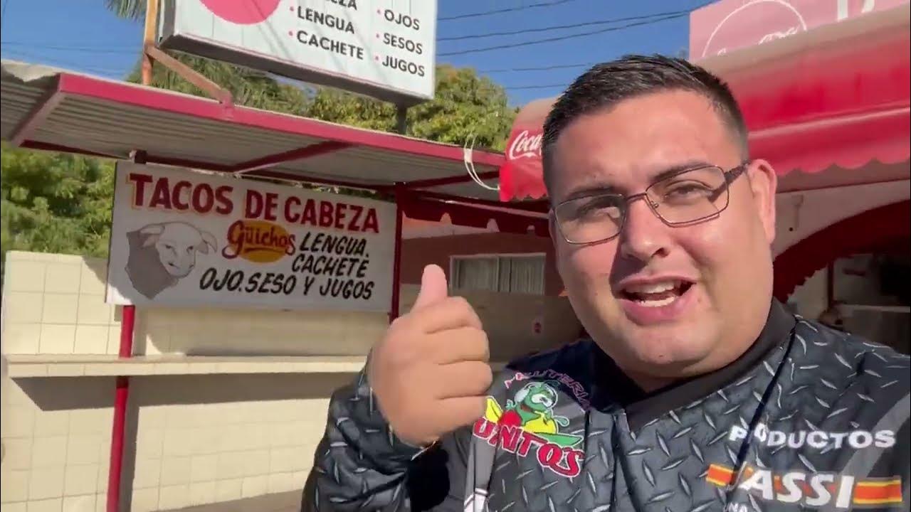Comiendo tacos de Cabeza en Guaymas Sonora YouTube