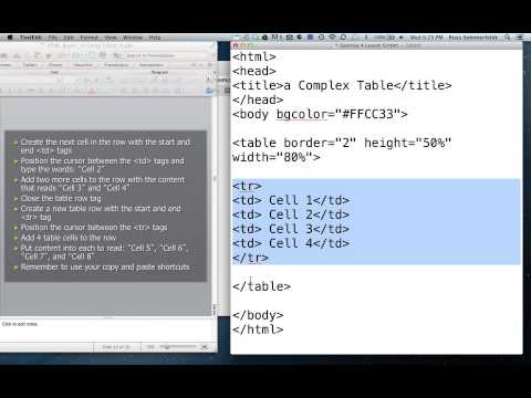 Lesson # 10 Complex Table