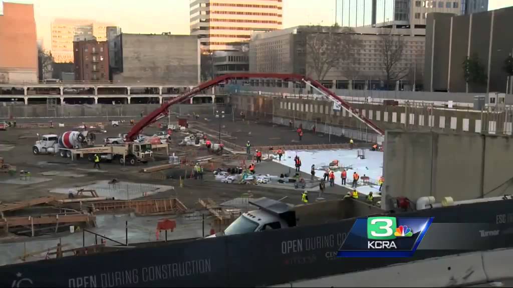 First concrete poured at Sacramento ESC site YouTube