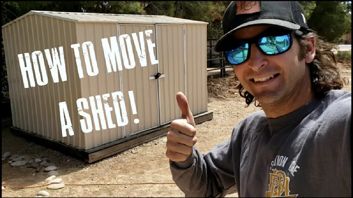 How to move a shed by hand! Old school, no heavy equipment needed!