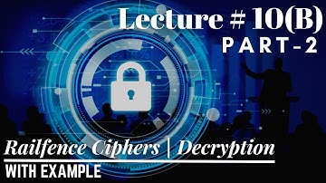 Lec-10(B): How to do Decryption by using Rail fence Cipher | Example # 02 | Information Security