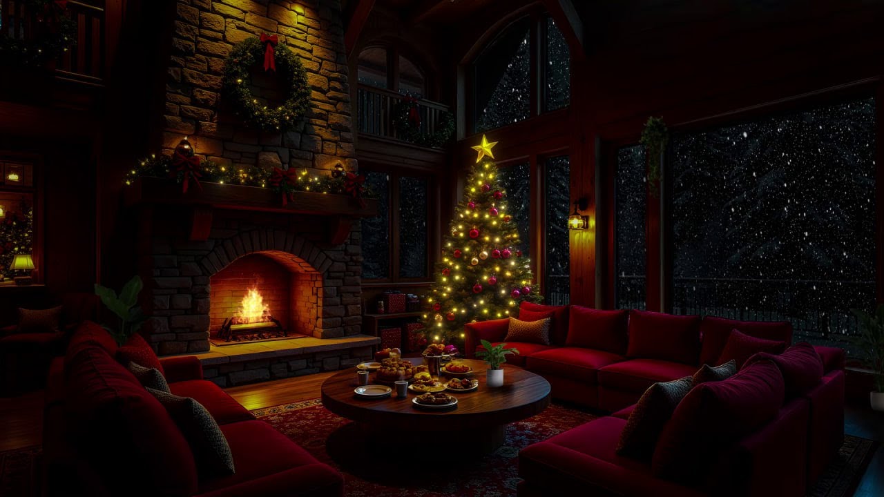 Нежная Зимняя Снежная Атмосфера • Ритмичная И Расслабляющая Рождественская Фортепианная Музыка Для Л