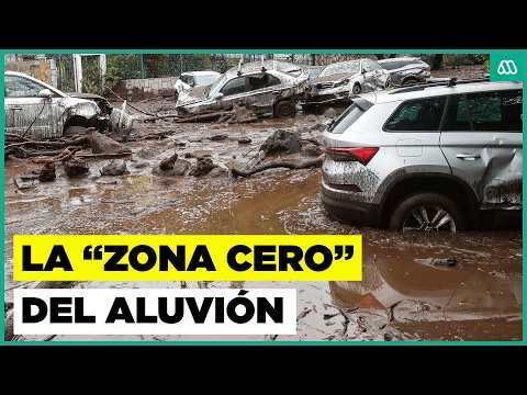 Así quedó el sector del aluvión en Las Condes tras el colapso del colector