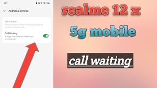 realme 12 x how to use 👉 call waiting barring kaise hataye