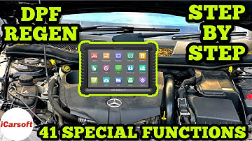 How To Do a Diesel Particulate Filter Regeneration DPF REGEN - Step by Step - iCarsoft Cr Ultra P 