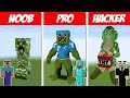 Minecraft NOOB vs PRO vs HACKER: BEST CREEPER HOUSE CHALLENGE in Minecraft / Animation