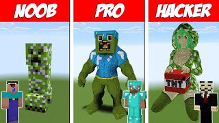 Minecraft NOOB vs PRO vs HACKER: BEST CREEPER HOUSE CHALLENGE in Minecraft / Animation