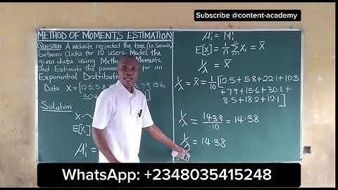 Method of Moments: Exponential Distribution (Real Dataset)