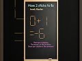 Matchstick Brain Teaser: Move Two Sticks to Fix #491ep9