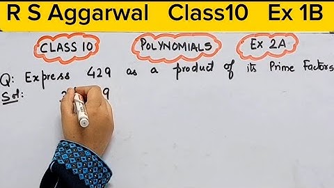 Class 10 Ex 1B Q1 to Q3 Real Numbers I RS Aggarwal I Chapter 1 in Hindi I CBSE I ICSE I