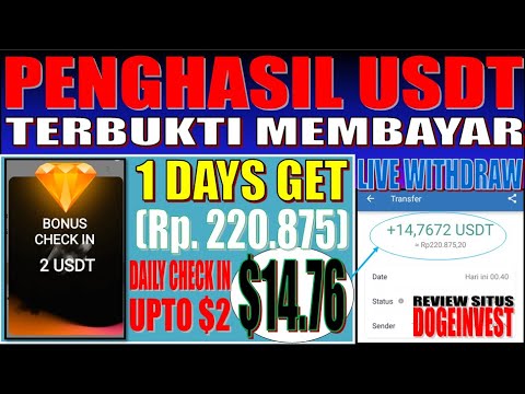 REVIEW DOGEINVEST | SITUS PENGHASIL USDT LEGIT TERBUKTI MEMBAYAR