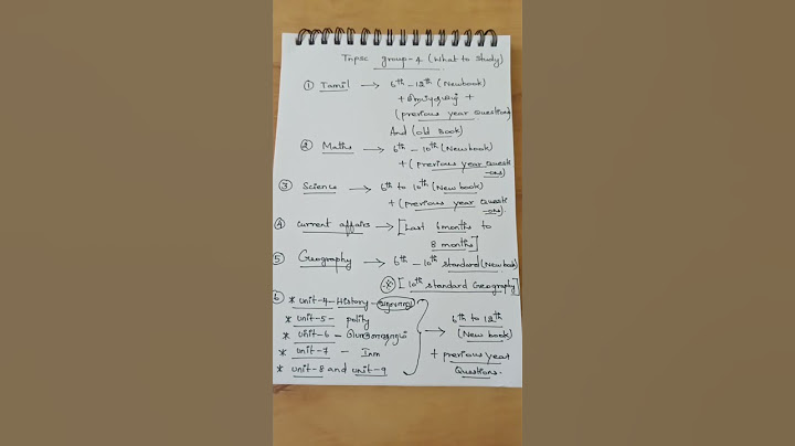 Tnpsc group -4 2025 syllabus. #group4