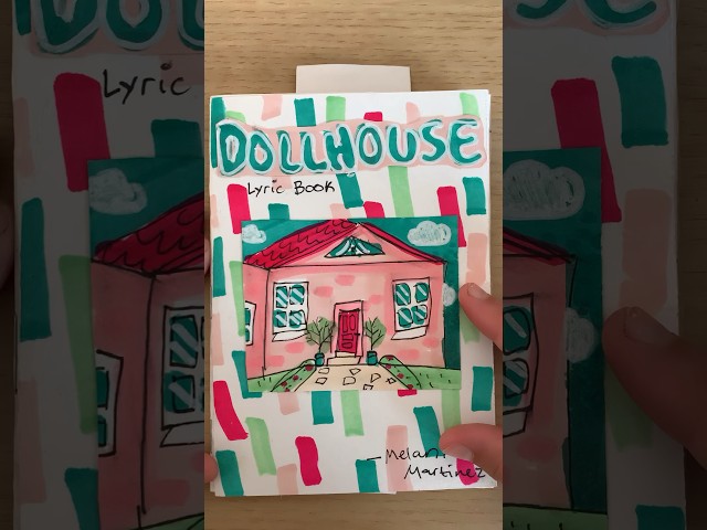 Dollhouse lyric book #melaniemartinez #dollhouse #viral #art #lyricbook #fyp #drawing class=