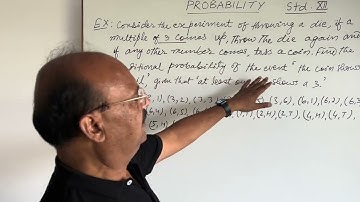 Consider the experiment of throwing a die, if a multiple of 3 comes up, throw a dice again and if ….