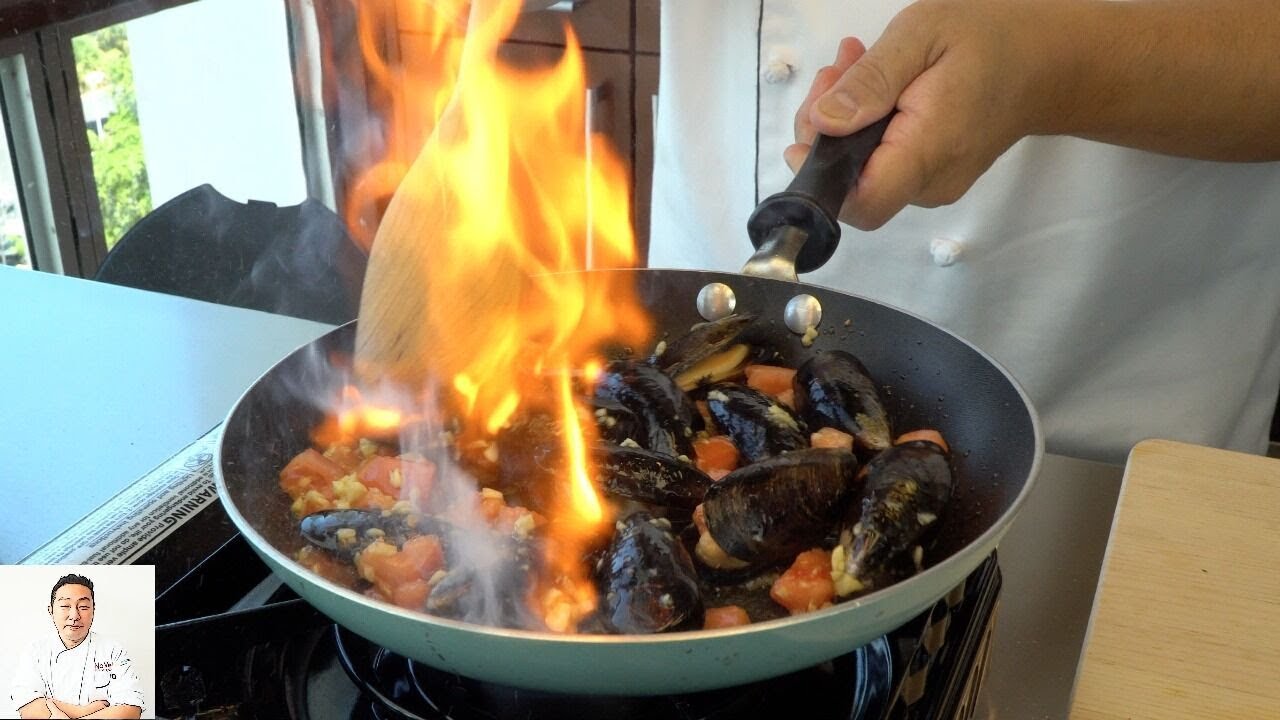 2 Minute Black Mussels Spanish Tapas How To Make Series YouTube
