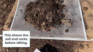 How to sift out rocks from soil