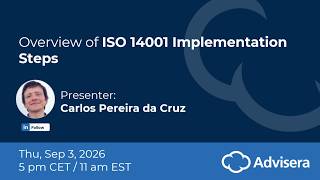 Overview of ISO 14001 Implementation Steps [live webinar]