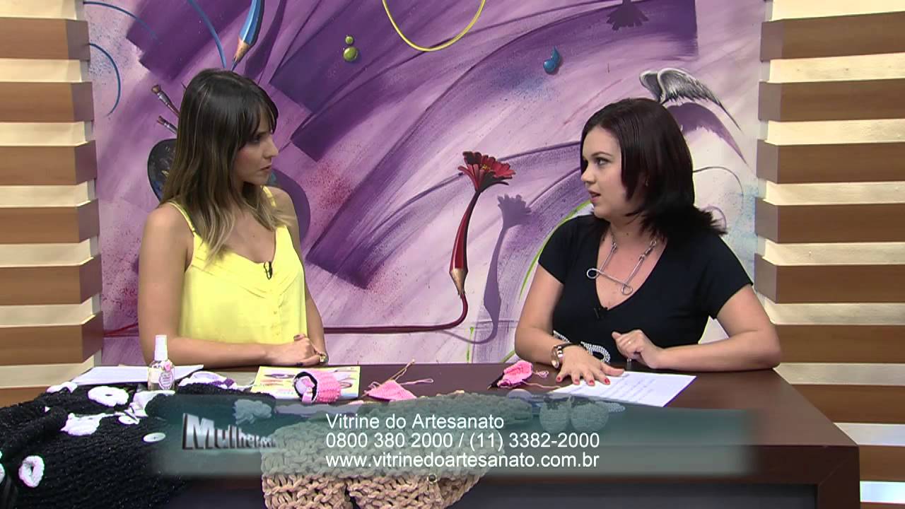 Mulher.com 09/09/2014 - Sapatinho de Bebe por Jaqueline Santos - Parte 1
