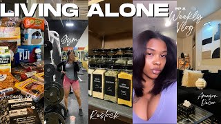 LIVING ALONE WEEKLY VLOG| Sunday reset + Grocery haul + Restock + Amazon Home Decor + Gym + MORE