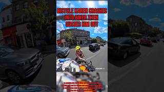 Bicycle Karen Crashes Into Biker Then Cusses Him Out @750.oraguntan.rider on IG #biker#karen#crash