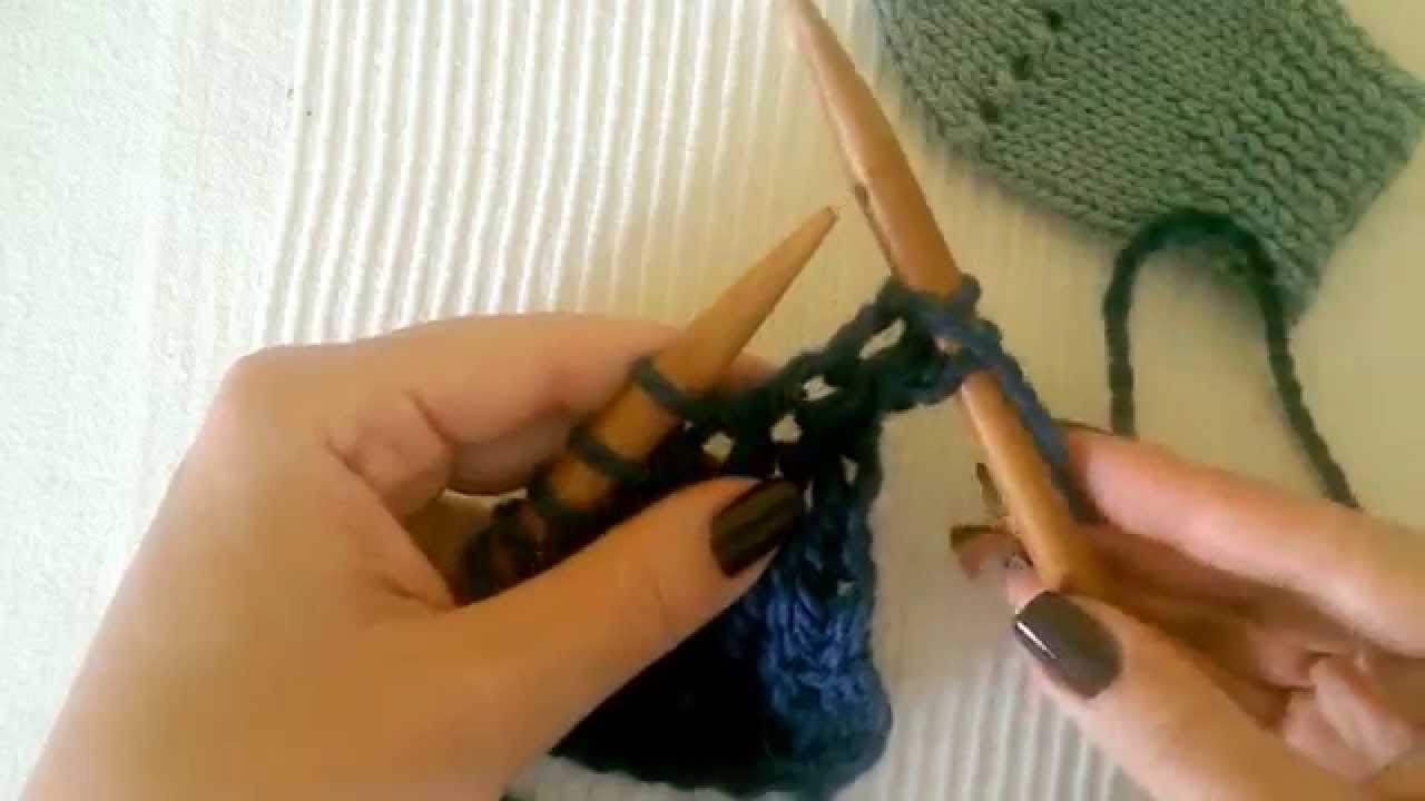 Teje mitones o manoplas para bebé con dos agujas