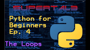 Python For Beginners Ep. 4 - For and While loops!