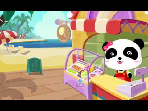 Baby panda ice cream smoothies