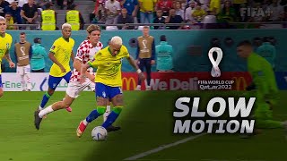 SLOW MOTION: Gol NEYMAR Jr vs Croacia| Cuartos de final | Copa Mundial de la FIFA Catar 2022