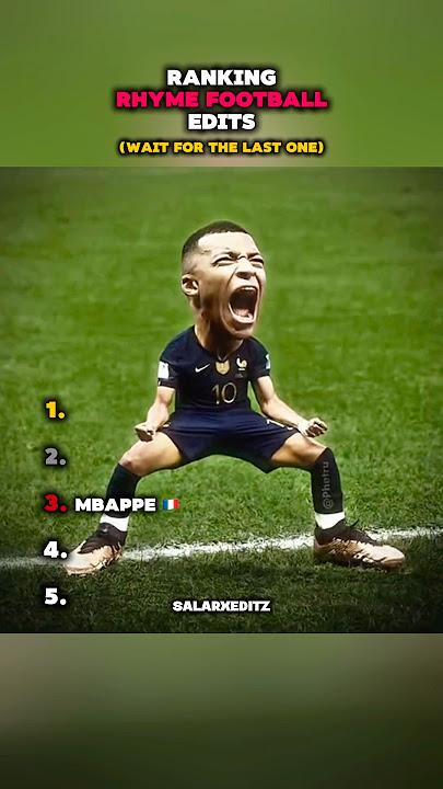 Ranking Rhyme Football Edits #shorts #football #ranking