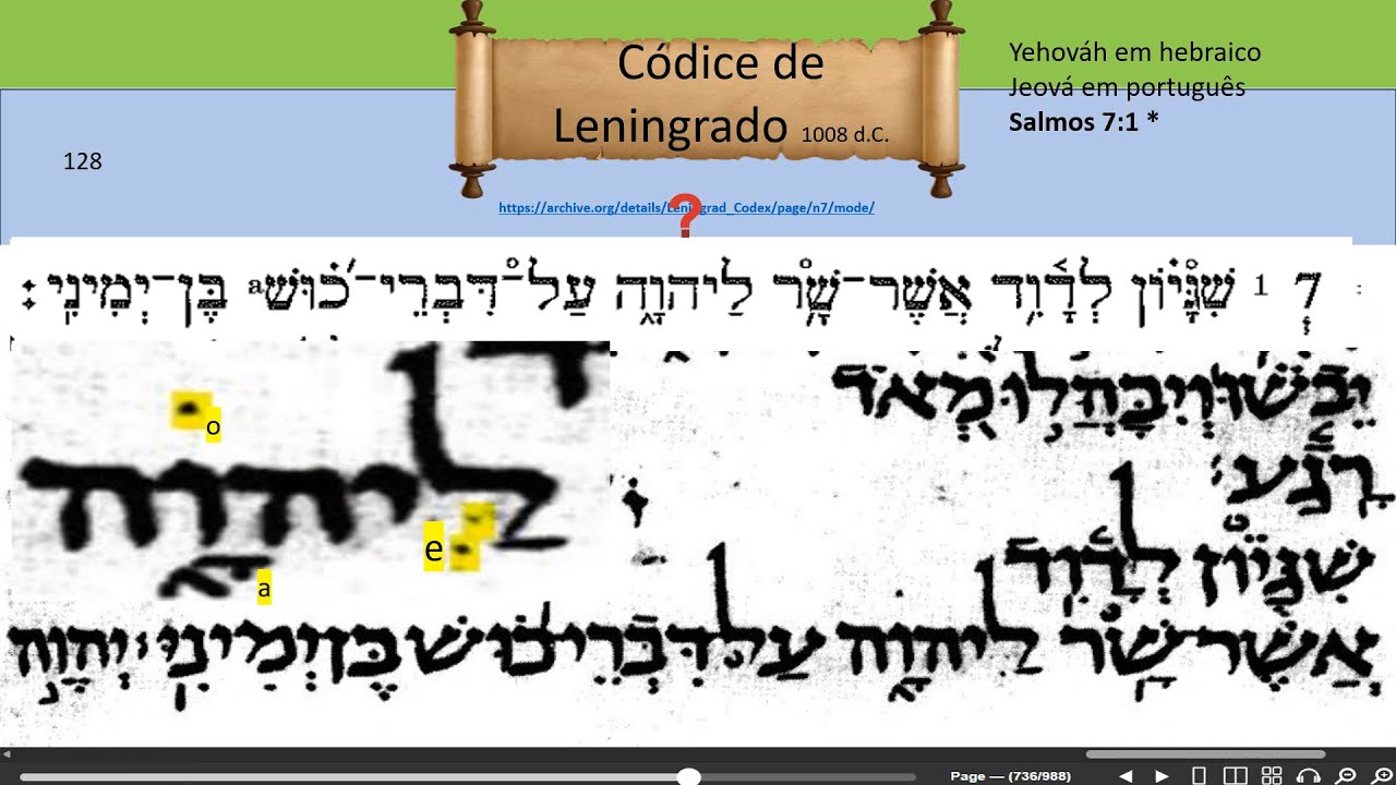 Mais provas do Nome divino na Bíblia e nos manuscritos