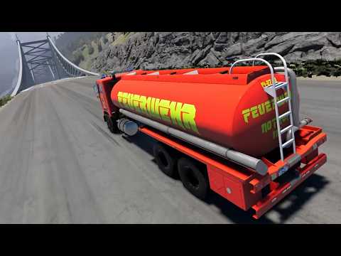 Full Throttle INSANE Long Downhill Mayhem! | BeamNG.drive - Epic Crashes & Speed Test #191