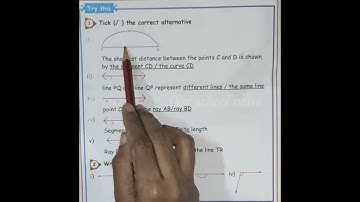 5th Std Maths-Term 2-Unit 1 Geometry- Line segment,Ray,Point -Try this- Page no.1,2-OUR SCHOOL NOTES