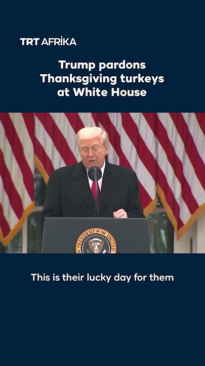 Trump Pardons Thanksgiving Turkeys