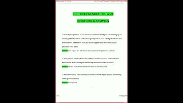 Prophecy general ICU A V3 Newest Questions and Answers Latest Verified Answers966 new video